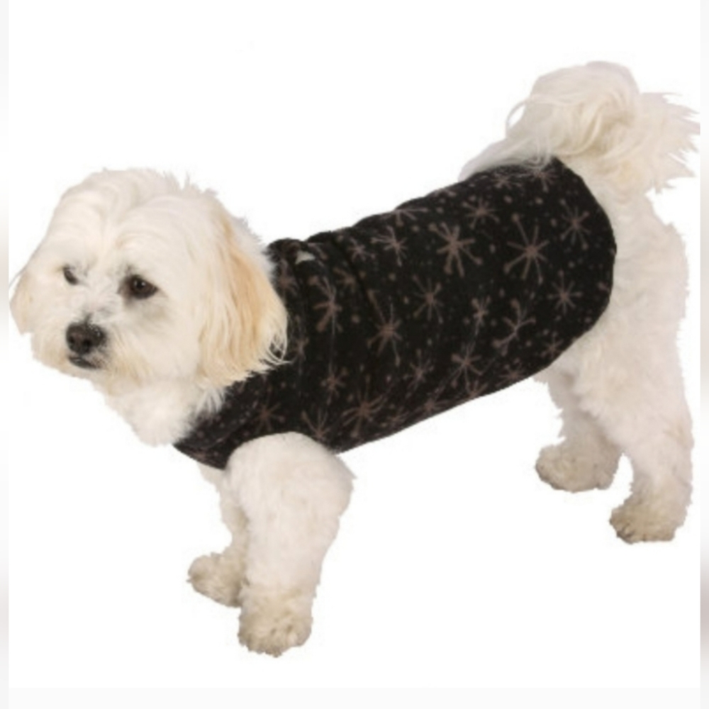 NWT Ultra Paws Doga Tog Single Fleece Dog Pullover - Starry Black -XLarge